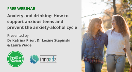 Alcohol and anxiety webinar graphic
