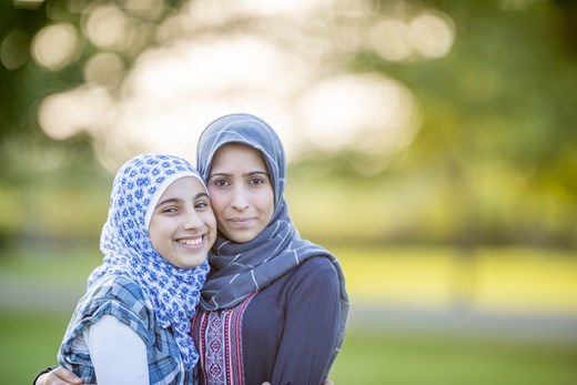 Muslim mum and daughter